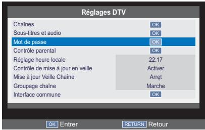 TOSHIBA 40L2434DG - Mot de passer - 1