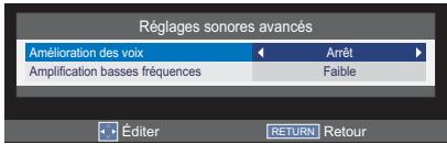 TOSHIBA 40L2434DG - Amélioration des voix - 1