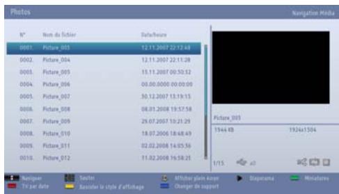 TOSHIBA 40L5441DG - Visualisation des fichiers JPEG - 1