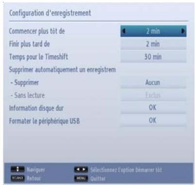 TOSHIBA 40L5441DG - Configuration des enregistrements - 1