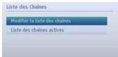 TOSHIBA 40L5441DG - Affichage de la liste des chaînes - 1