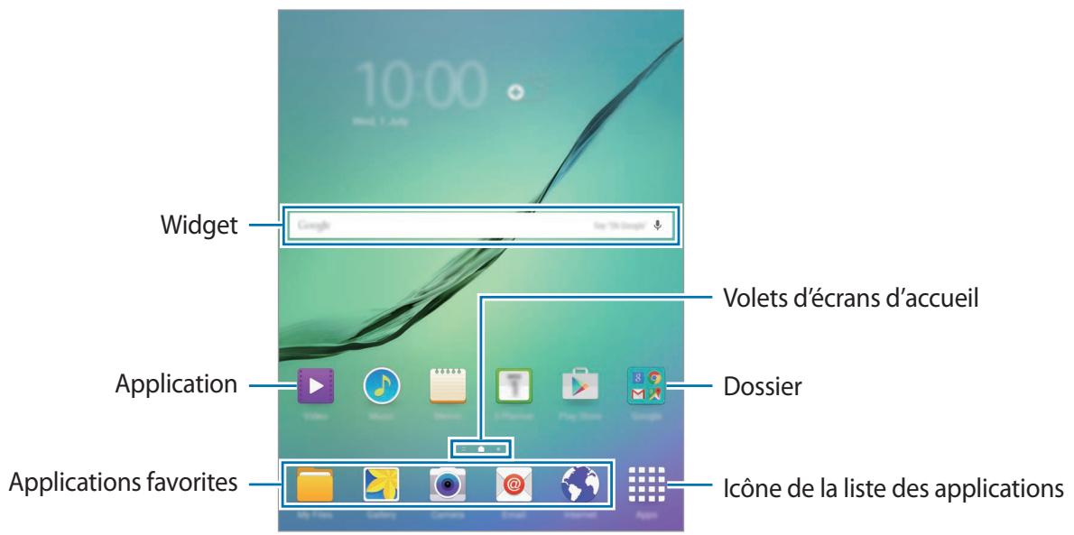 SAMSUNG GALAXY TAB S2 WI-FI  - Écran d'accueil - 1