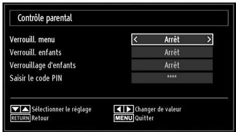 TOSHIBA CT 90326 - Affichage du menu de contrôle parental - 2