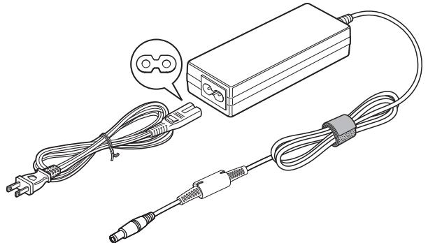 TOSHIBA EXCITE PRO AT10LE-A-108 - Connexion de l'adaptateur secteur - 1