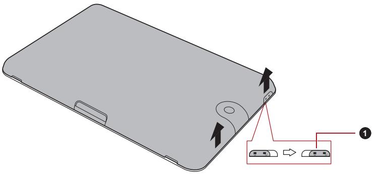 TOSHIBA EXCITE PURE AT10-A-104 - Retrait de la batterie - 1