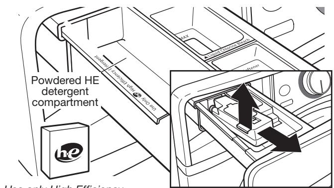 WHIRLPOOL WFW92HEFW - USE & CARE GUIDE - Adding detergent for a single load - 1