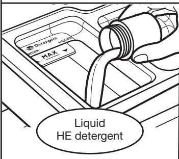 WHIRLPOOL WFW92HEFW - USE & CARE GUIDE - Add HE detergent - 3