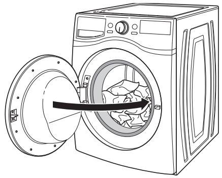 WHIRLPOOL WFW92HEFW - USE & CARE GUIDE - Charger les vêtements dans la laveuse - 1