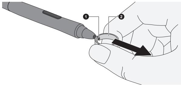 TOSHIBA PORTEGE Z10T-A-112 - Remplacement de la pointe du stylet - 1