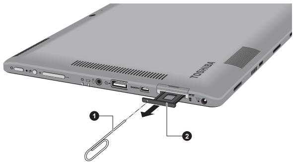 TOSHIBA PORTEGE Z10T-A-119 - Installation d'une carte SIM - 2