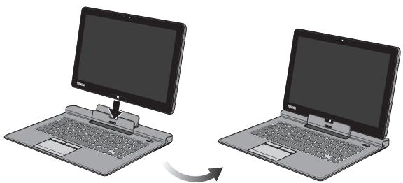 TOSHIBA PORTEGE Z10T-A-11C - Connexion de la station TOSHIBA Keyboard Dock - 1