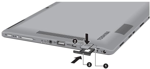 TOSHIBA PORTEGE Z10T-A-11C - Installation d'une carte SIM - 3