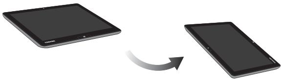 TOSHIBA PORTEGE Z10T-A-11C - Changement d'orientation de l'écran - 1
