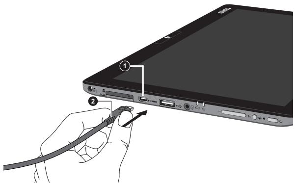TOSHIBA PORTEGE Z10T-A-11C - Port HDMI - 2