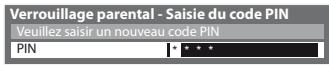 PANASONIC TX-L24C3E - Entrez le code PIN (4 chiffres) - 1