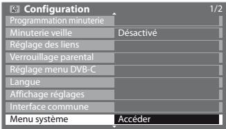 PANASONIC TX-L24C3E - Sélectionnez [menu système] - 1