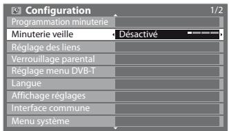 PANASONIC TX-L24C3E - Sélectionnez [minuterie veille] et réglez l'heure - 1