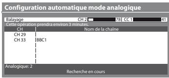 PANASONIC TX-L24C3E - L'écran de configuration auto varie suivant le pays sélectionné. - 5