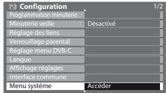 PANASONIC TX-L24C3E - Sélectionnez [menu système] - 1