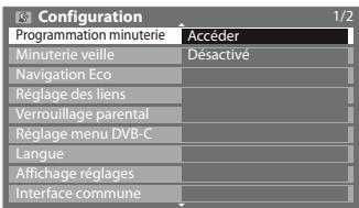 PANASONIC TX-L24E3E - Sélectionnez [Programmation minuterie] - 1