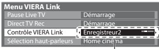 PANASONIC TX-L24E3E - Si plusieurs enregistrurs ou lecteurs sont raccordés - 1