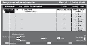 PANASONIC TX-L24E3E - Sélectionnéz la fonction ([Enr. ext.] ou [Rappel]) - 1