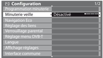 PANASONIC TX-L24E3E - Sélectionnez [Minuterie veille] et réglez l'heure - 1