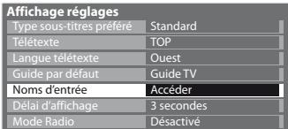 PANASONIC TX-L24E3E - Sélectionnez [Noms d'entrée] - 1