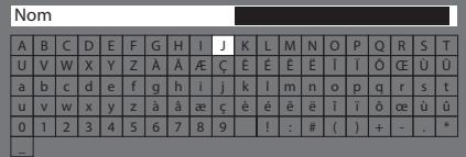 PANASONIC TX-L24E3E - Tableau des caractères pour les touches numériques - 1