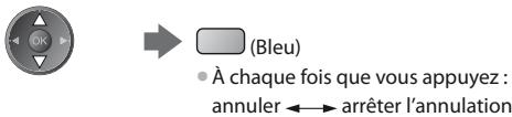 PANASONIC TX-L24E3E - Pour annuler temporairement un événement de programmation de la minuterie - 1