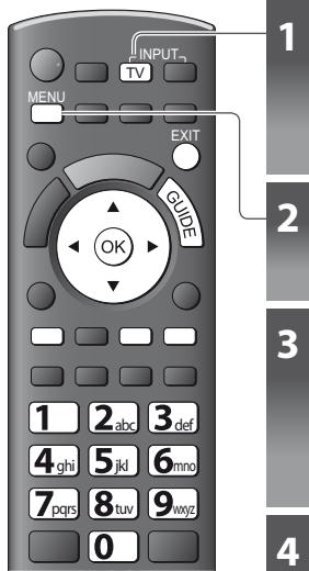 PANASONIC TX-L32C3E - Programmation de la minuterie depuis le menu - 3