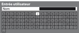PANASONIC TX-L32C3E - Pendant que le curseur se trouve dans le champ des Favoris pour éditer - 11