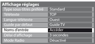 PANASONIC TX-L32C3E - Sélectionnez [Noms d'entrée] - 1