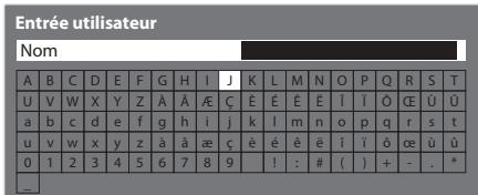 PANASONIC TX-L32C3E - Tableau des caractères pour les touches numériques - 1