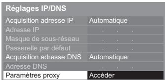 PANASONIC TX-L32E5E - Sélectionnez [paramètres proxy] et validez les options - 1