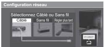 PANASONIC TX-L32E5E - Sélectionnez le type de réseau - 1