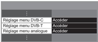 PANASONIC TX-L32E5E - Sélectionnez [réglement menu dvb-c] ou [réglement menu dvb-t] ou [réglement menu analogue] - 1