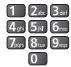 PANASONIC TX-L32E5E - Tableau des caractères pour les touches numériques - 1