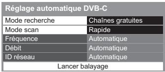 PANASONIC TX-L32E5E - Réglez la configuration auto (dvb-c) - 1