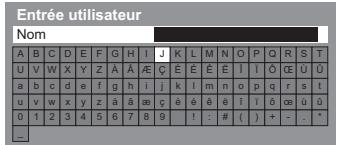 PANASONIC TX-L32E5E - Saisissez les caractères via le menu de saisie libre - 1