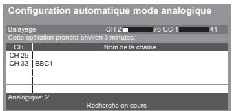 PANASONIC TX-L32E5E - [Configuration automatique mode analogue] - 1