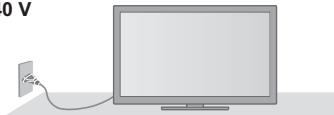PANASONIC TX-L32E5E - Manipulation de la fiche et du cordon d'alimentation - 2