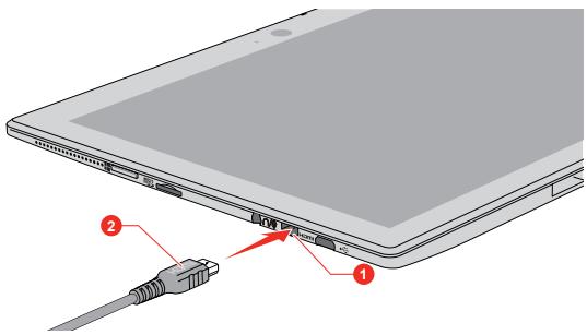 TOSHIBA SATELLITE CLICK 10 LX5WC- 10C - Mettez I'écran HDMI sous tension. - 2