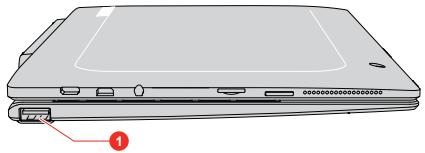 TOSHIBA SATELLITE CLICK 10 LX5WC- 10C - Vuede gauche - 1