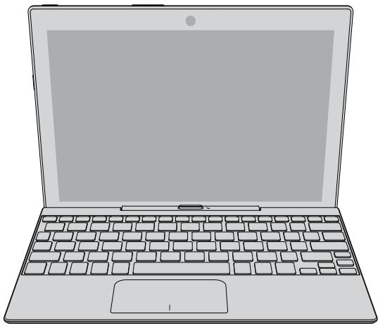 TOSHIBA SATELLITE CLICK 10 LX5WC-10D - Vue avant (écran ouvert) - 1