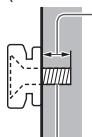 PANASONIC TX-48AS640E - Lors de l'utilisation de l'applique du support mural - 2