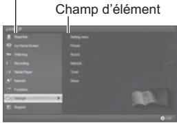 PANASONIC TX-48AS640E - Sélectionnez la catégorie et l'objet - 1