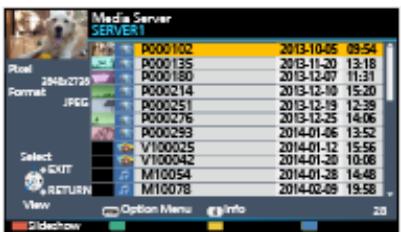 Media Server SERVER P000 102 2013-10-05 09:54 P000135 2013-11-20 13:18 P000180 2013-12-07 11:31 P000214 2013-12-10 15:20 P000251 2013-12-19 12:39 P000276 2013-12-25 14:06 P000293 2014-01-06 13:52 V100025 2014-01-16 15:58 V100042 2014-01-20 10:08 M10054 2014-01-28 14:48 M10078 2014-02-09 19:58 View Option Menu Info Gledshow