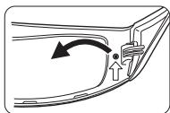 PANASONIC TY-EW3D3LE - Fjernelse af batteriet - 1