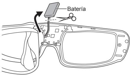 PANASONIC TY-EW3D3SE - ■ Cómo extraer la pila - 3